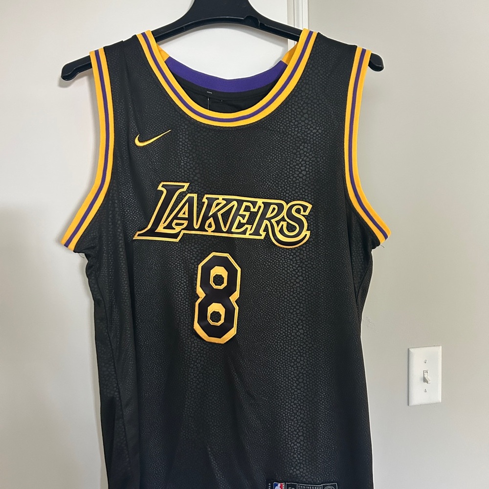 Nike Los Angeles Lakers #8 Black & Gold Jersey